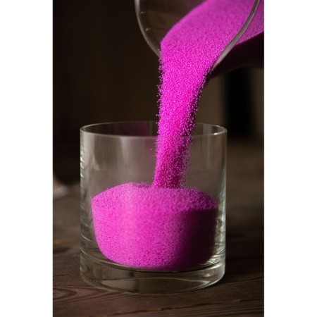 Candle in granules, “Barbie color” (pink) “Roscandles”, 300 g + wick