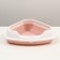 Corner toilet with a busting frame ", 55.5 x 41.5 x 15 cm, pink