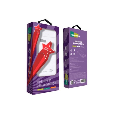 External battery More Choice PB33-10, 10,000 mAh, 2xusb, 2.1 a, white-4