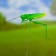 Shtler "Green grasshopper" 3x5cm/22cm, set 2pcs