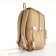 School backpack of textiles on lightning, 7 pockets, brown color