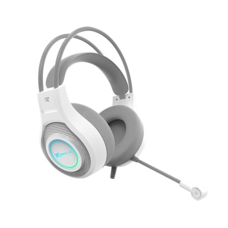 Headphones XTRIKE Me GH-515W, game, full-size, backlight, Mic, USB+2x3.5 mm, 2 m, white-3