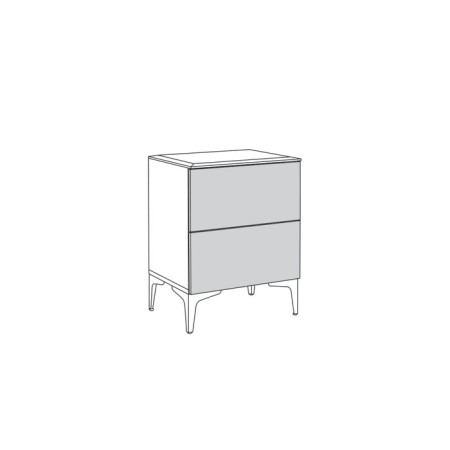 Valencia bedside table 13.291, 492x384x640, white shagrin MDF-4