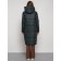 Coat insulated winter female, size 46, dark green color