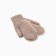 Women's mittens minku, brown color, 22 cm