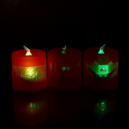 Candle LED "Pumpkin", mix-5