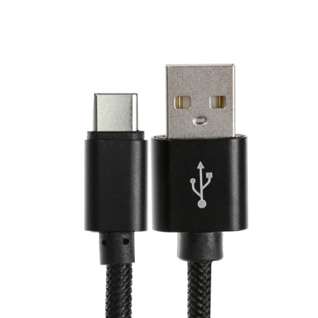 Windigo, Type -C - USB, 2.1 a, nylon braid, 2 meters, black-1