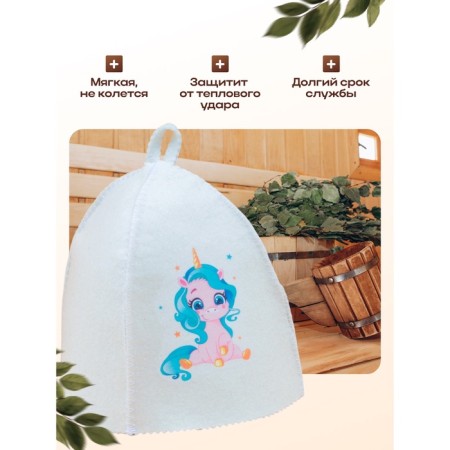 Bath cap with children's print "Unicorn"-2