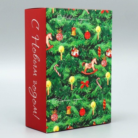 Folding box "New Year's fairy tale", 16 x 23 x 7.5 cm, New Year-1