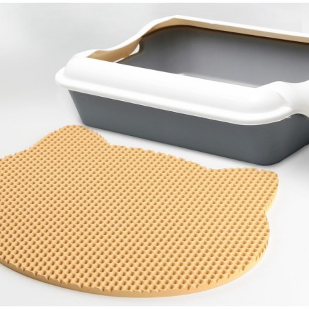 Rug for a bowl and a muzzle tray, beige, 35x41.5 cm-1