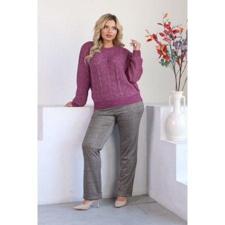 Female jumper, size 52, purple color-4