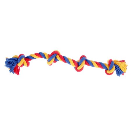 Cable toy "Rope", F16, 4 knots, 42-44 cm, mix-1