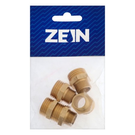 Nipple of transition Zein, 1/2 "x 3/8", outer thread, brass, packing 5 pcs.-2