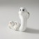 Souvenir Ceramics "White Cobra with a hill" with gold 2.5x6.5x8 cm