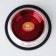 A bowl with a non-slip base decorative color, 230 ml, white-red