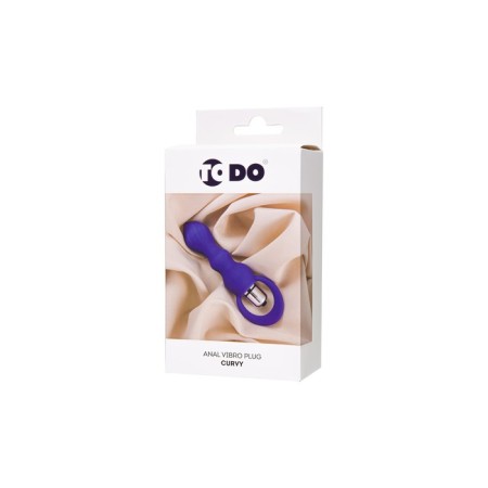Anal sleeve Todo by Toyfa Curvy, silicone, purple, 14 cm, Ø 3.2 cm-6