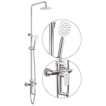 The shower system Fashun A52419, pour 102 mm, tropical shower, shower, satin