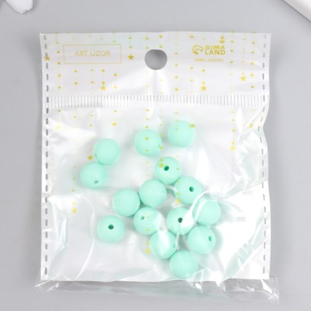 Busina silicone "Round" mint green d = 0.9 cm-2