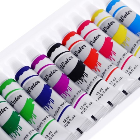 Watercolor paints, 12 colors, in a plastic tube, 12 ml-5