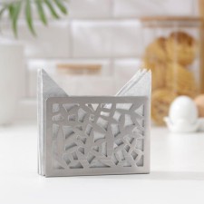 Stainless steel napkin, 12.5 × 3.2 × 8.5 cm