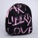 Backpack School Textile Art Liberty Love, 27x10x23 cm