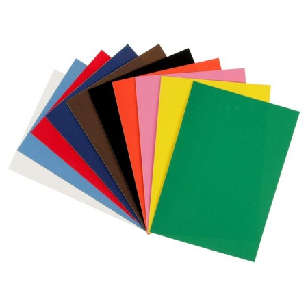 Colored paper, self-adhesive velvet 10 sheets, 10 colors "Kalyaka-Malyak", 175 x 250 mm-1