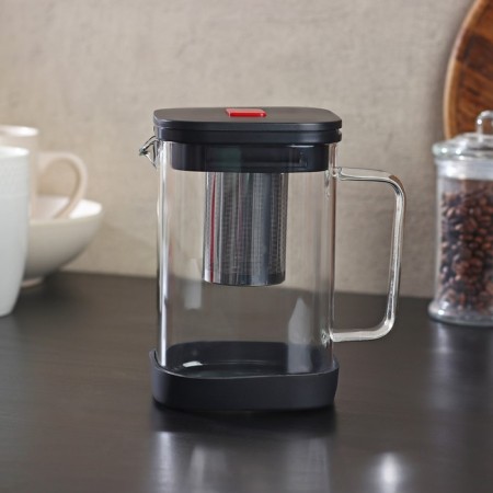 Glass teapot "Hugge", 1 l, with a metal sieve