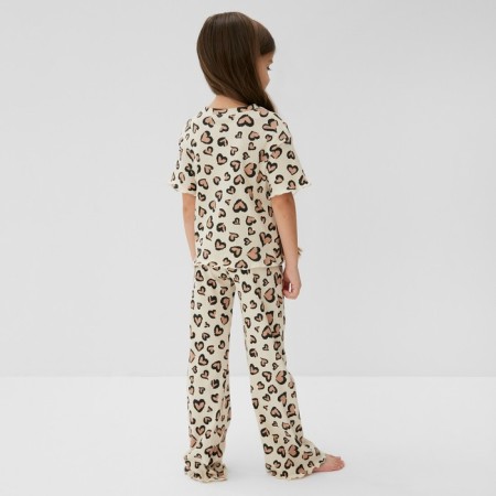 Pajama nursery (T-shirt and trousers) KAFTAN LEO LOVE size 34 (122-128cm)-3