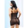 Combinations and Thong Candy Girl Luscious, OS size, black color