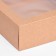The box is folding, the lid is, with a window, craft, 25 x 25 x 7.5 cm,