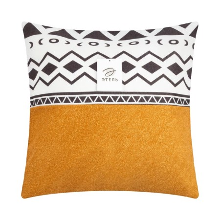 Pillowcase decorative Ethel ornament Color yellow 45 x 45 cm, 100% p/e-5