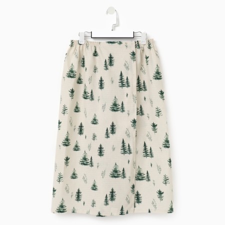 A towel for the bath "Christmas trees" wives. Pareo, 80x144 cm, hl., Vaf. canvas
