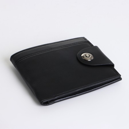 Male purse on a magnet, black color-3