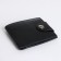 Male purse on a magnet, black color