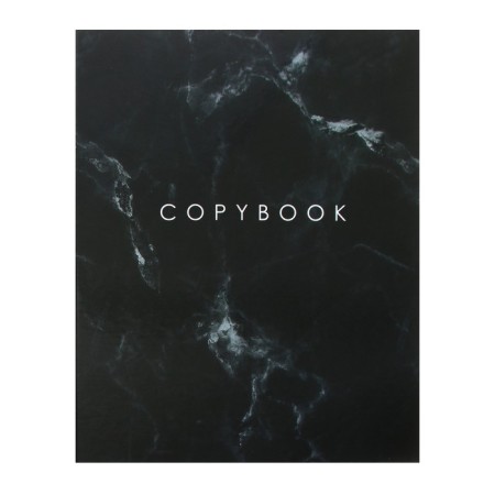 A notebook on the rings of A5 120 sheets in Calligrata cell "Black marble" Black "cover 7BC, without cutting down under the rings, offset block-2