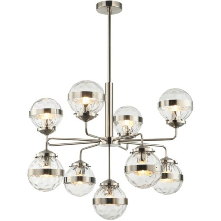 Sogno 9xe27 40w rod chandelier, size 75x75x62-122 cm, color nickel-2
