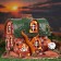 Aroma lace house "Village", 18 cm, handmade 1371846