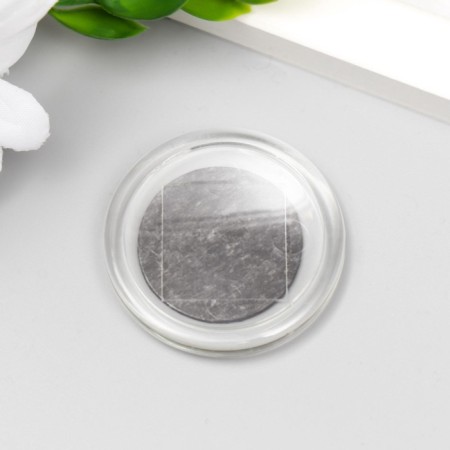 Acrylic magnet's workpiece 4 cm is a transparent circle (set 2 parts+package)-1