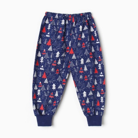 Pajamas for the boy, the color is light beige/blue, height 104 cm-8