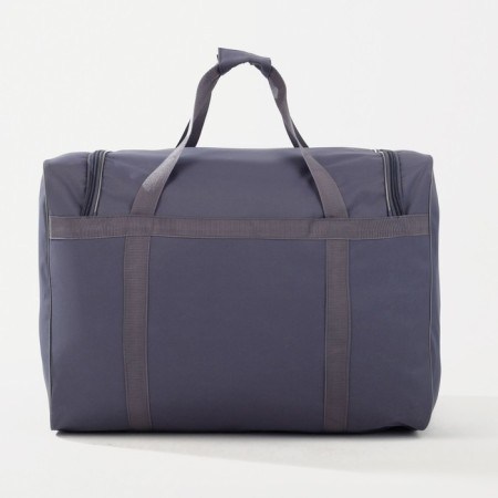 Road bag with zipper, gray color-1