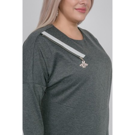 Women's dress, size 60, gray color-5