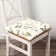 Siddle on the chair Ethel "Dandelions" 42x42x7cm, 100% HL, sarzha 178 g/m2
