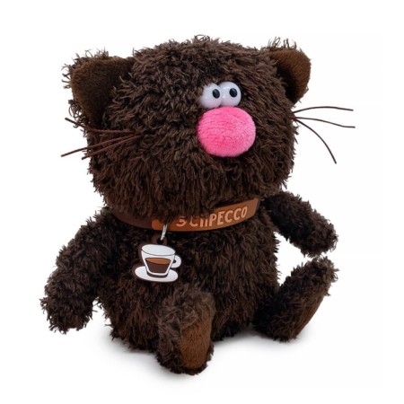 Soft toy "Cat Espresso", 12 cm-1