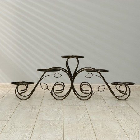 Flowers stand, floor, 5 pots, d = 14 cm, bronze, "lace"-2
