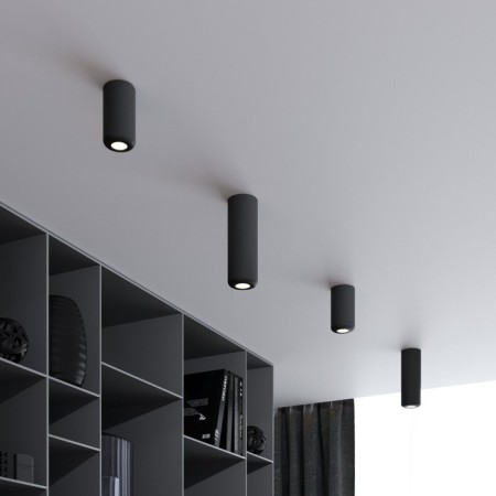 Lamp ceiling Elektrostandard, Onde LED 10 W, 70x70x122 mm, IP20, black color-2