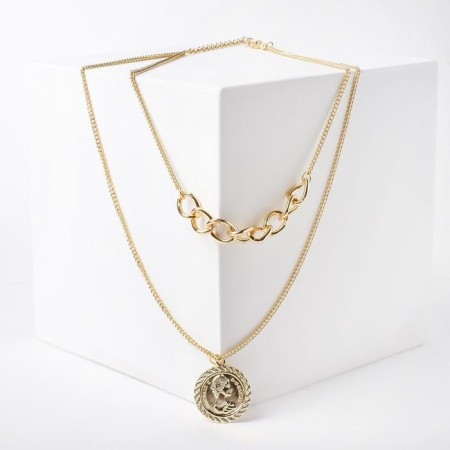 Pendant "Chain" Subtletedness, Color Gold, 60cm