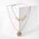 Pendant "Chain" Subtletedness, Color Gold, 60cm