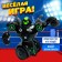 A set of robots on the Battle of Bots, light and sound effects