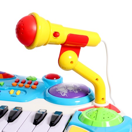Floor synthesizer "Best Music", with a chair and a microphone-4