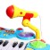 Floor synthesizer "Best Music", with a chair and a microphone